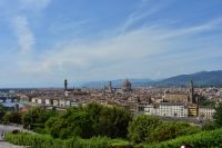 Blick auf Florenz von der Aussichtsterrasse Piazzale Michelangelo
