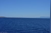 Fährüberfahrt nach Sizilien - links Sizilien - rechts Kalabrien - hier trifft der italienische Stiefel auf den Fußball