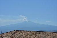 Sizilien - Taormina - erster Blick auf den aktiven Ätna