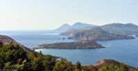 Äolische Inseln - Insel Vulcano - Namensgeberin für alle (!) Vulkane der Welt - Blick auf Vulcanello (Bildmitte), Lipari und Salina