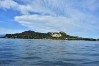 Lago Maggiore - Blick zum Schloss Rocca di Angera