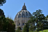 Rom - Vatikanische Gärten - Petersdom