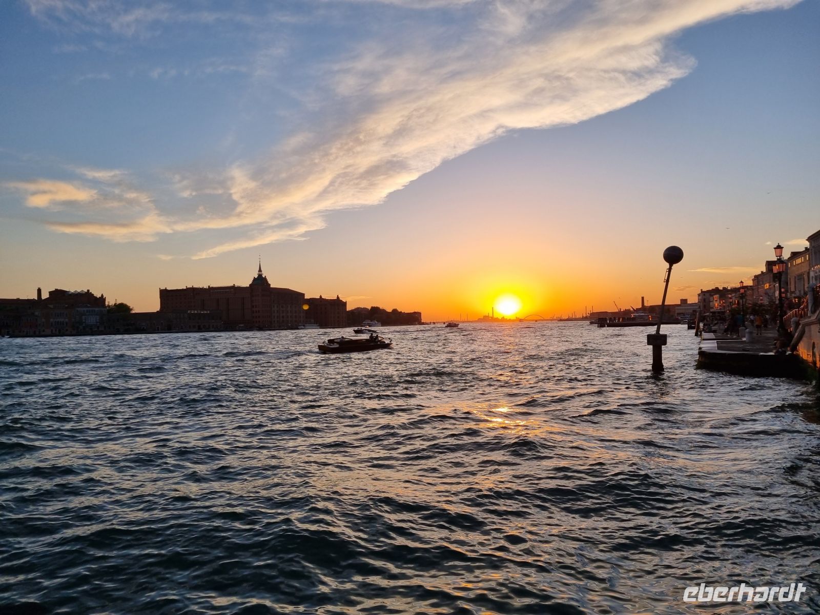 ... ein letzter Sonnenuntergang in Venedig ...