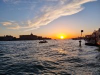 ... ein letzter Sonnenuntergang in Venedig ...