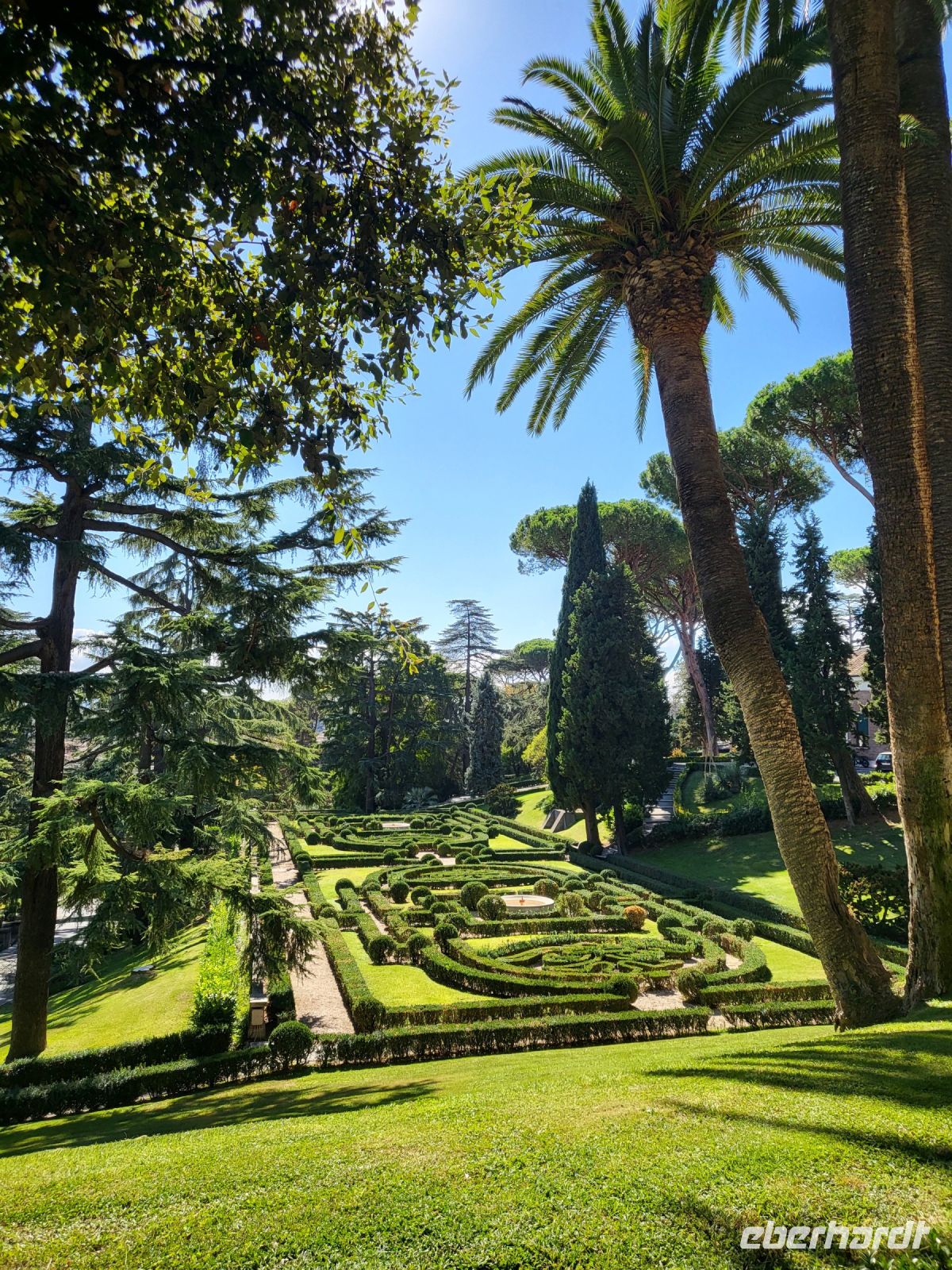 Der italienische Teil der Vatikanischen Gärten