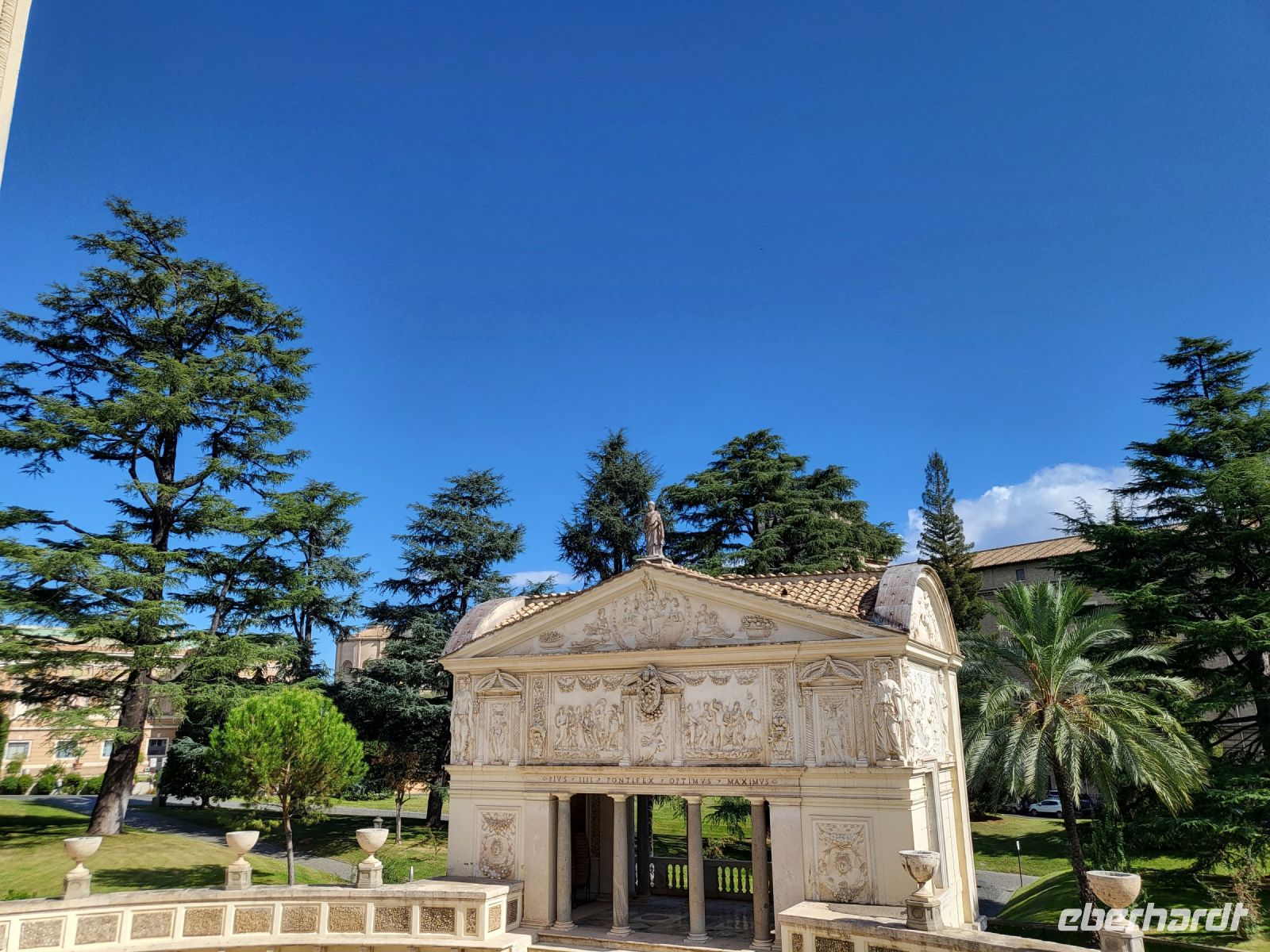 Einer der schönsten Plätze in den Vatikanischen Gärten