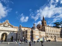Stadttor von Rom, im Norden der Stadt, Zugang zur Piazza del Popolo