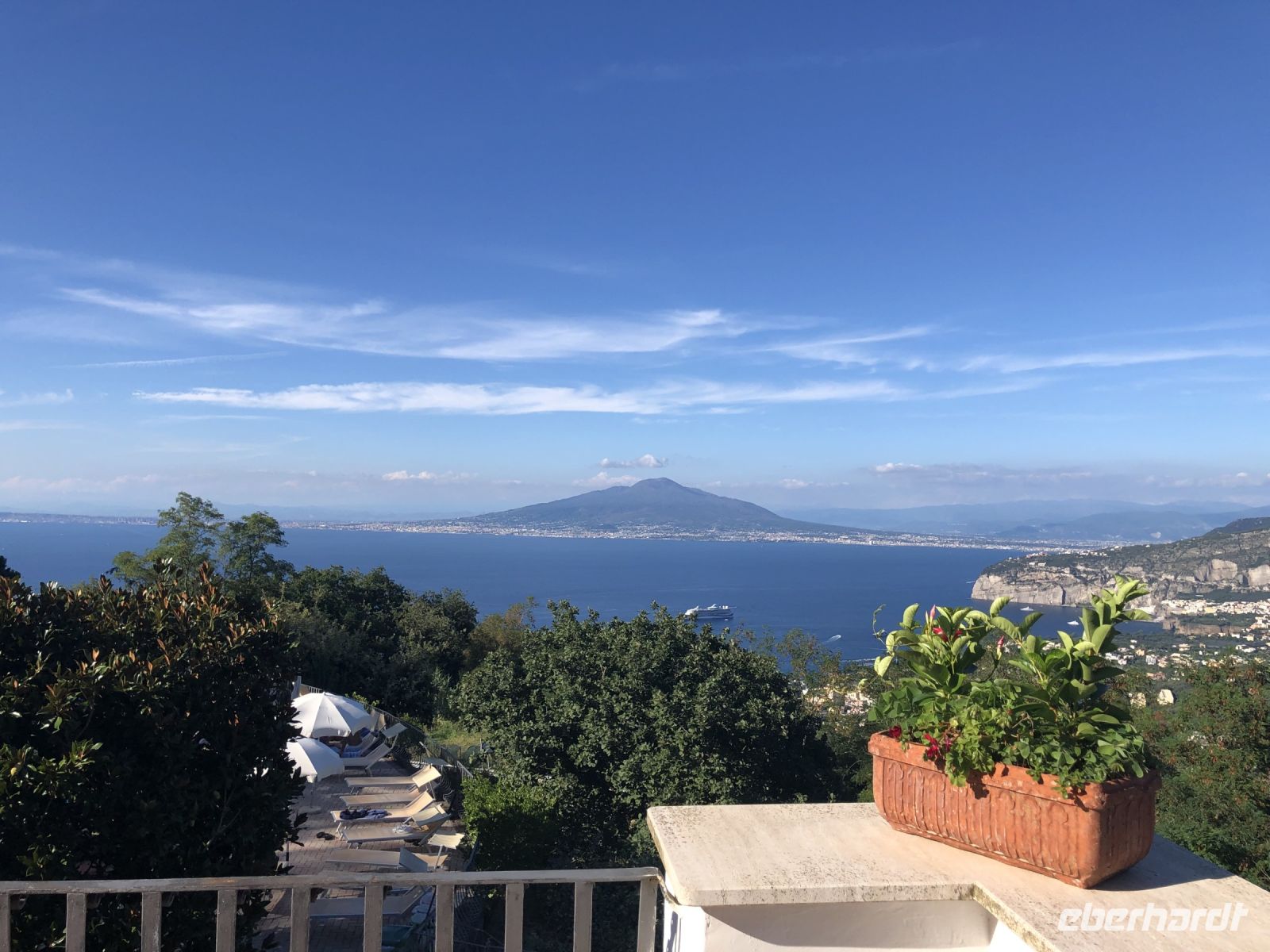 Ausblick vom Hotel in Sorrent