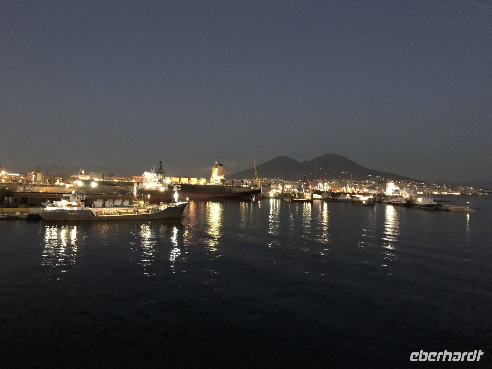 Vesuv & Napoli bei Nacht