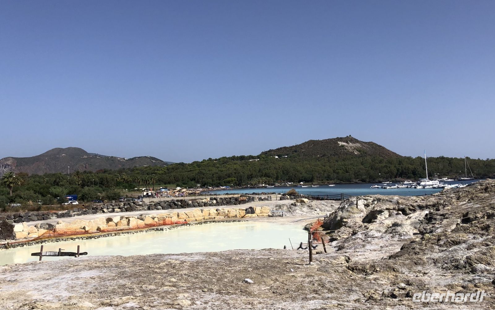 ehemalige Schlammbäder auf der Insel Vulcano