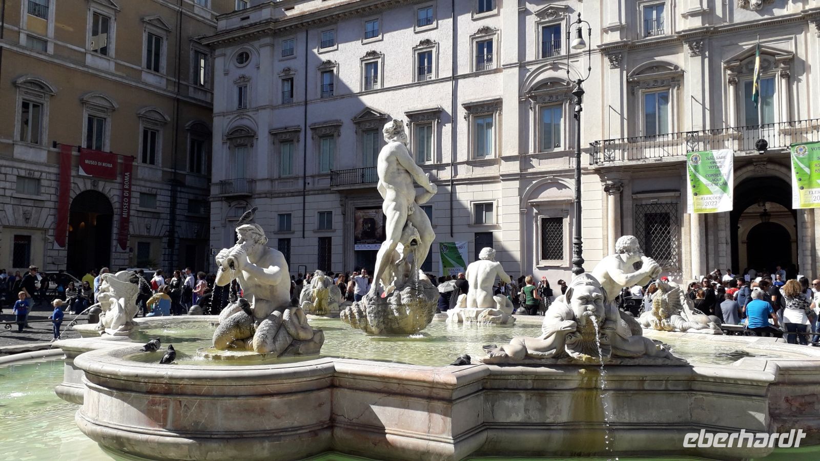 Die Piazza Navona - Der Mohrenbrunnen
