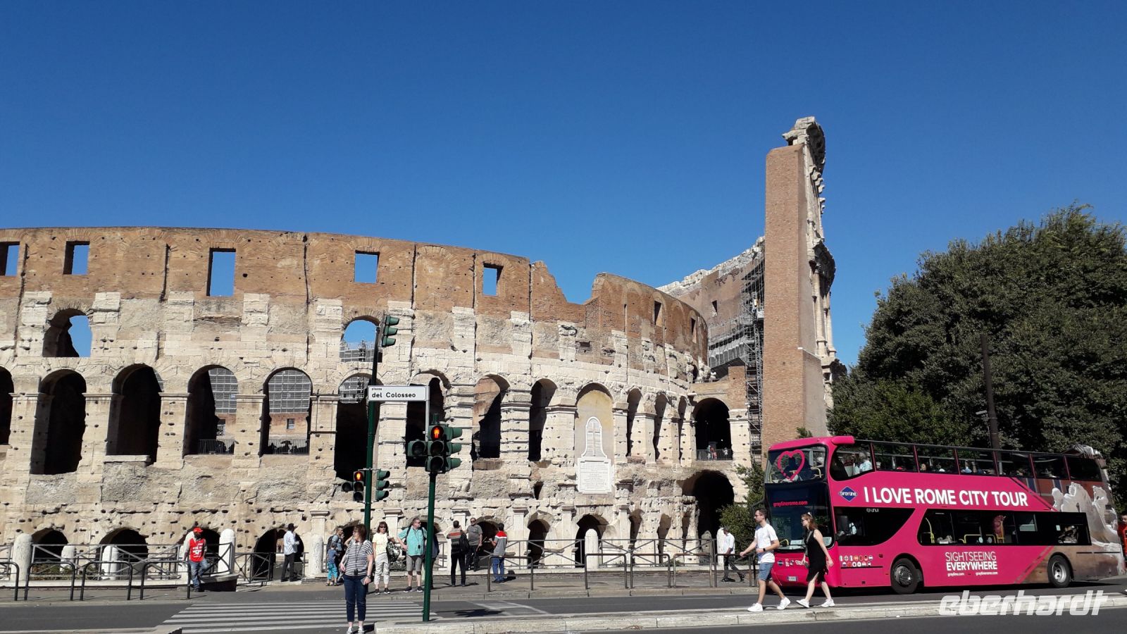 Das Kolosseum von der Straße