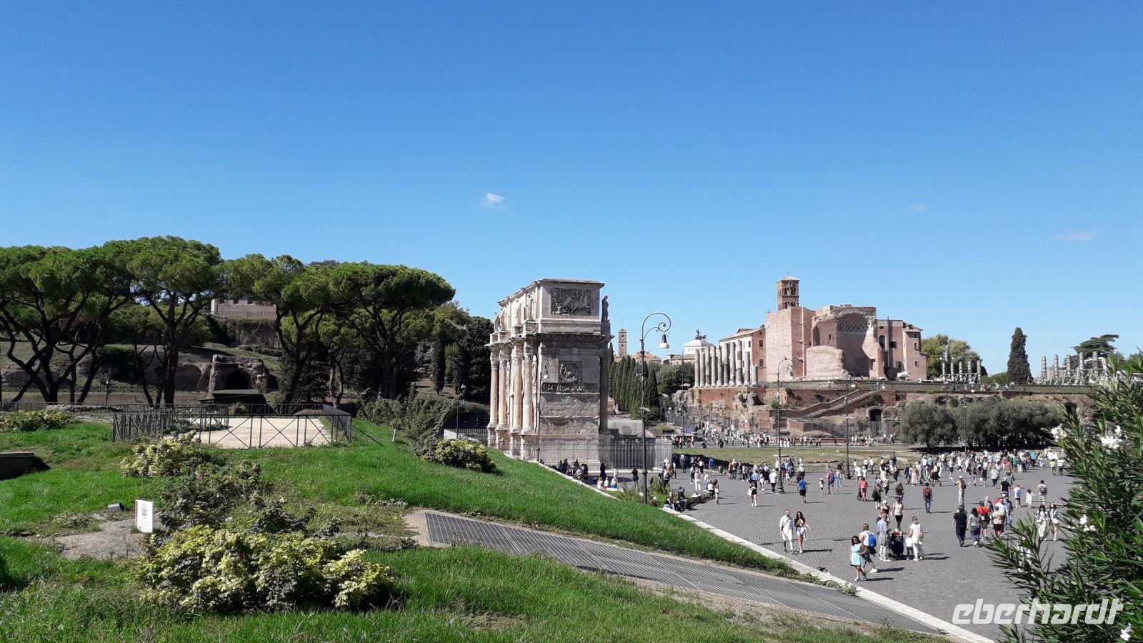 Der Triumphbogen und das Forum Romanum