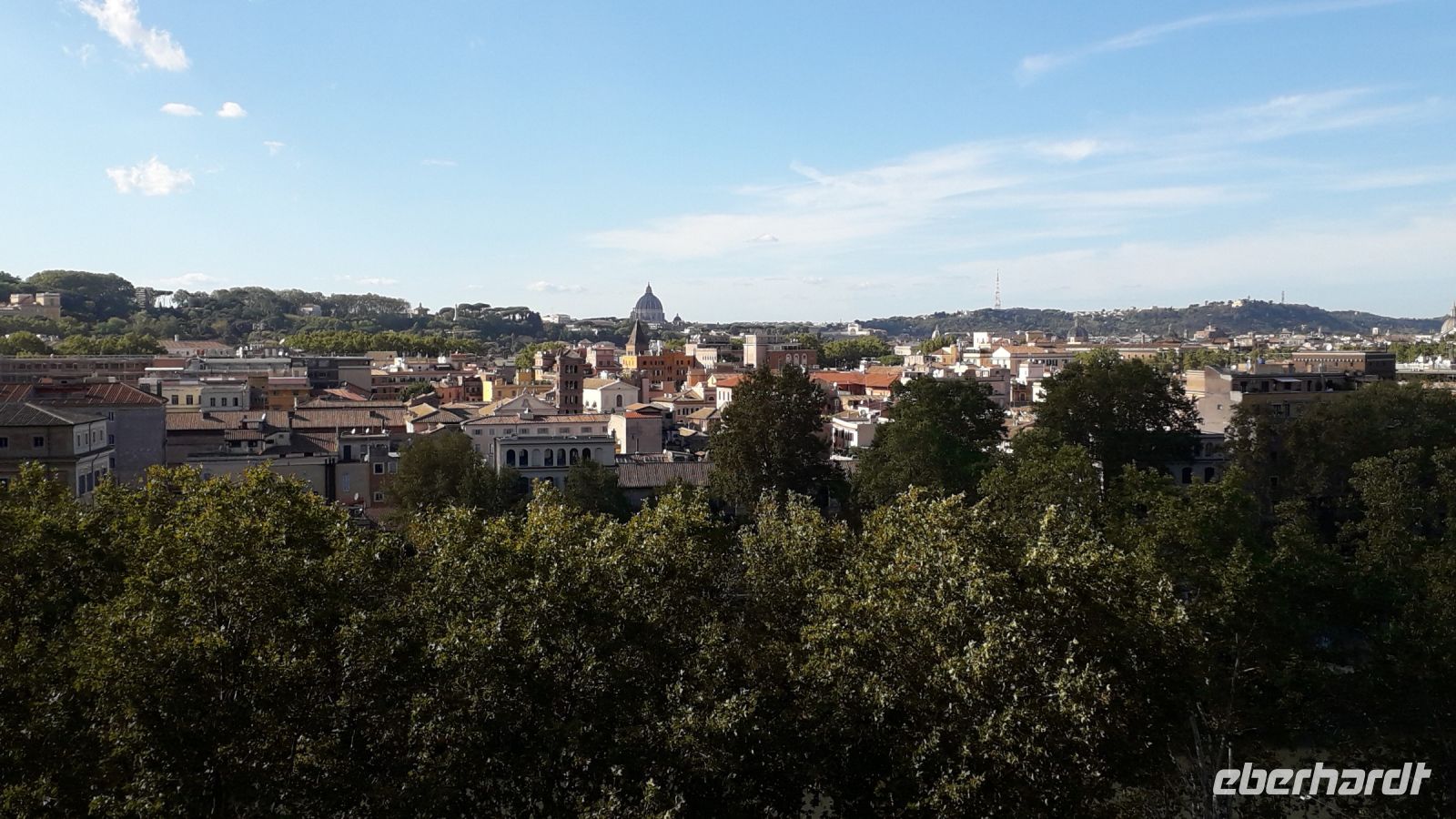 Der Blick auf die Stadt vom Aventinhügel