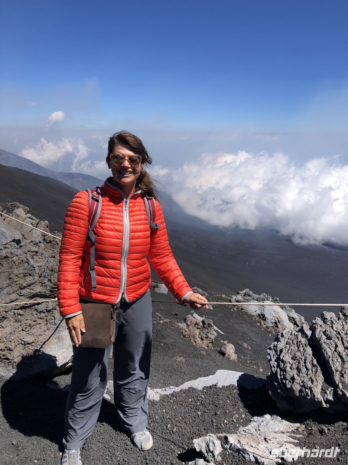 Reiseleiterin Sabine am Ätna