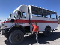 mit Geländebussen noch weiter hinauf am Ätna - RLin Sabine