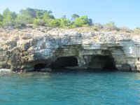 Apulien-Bostfahrt südlich von Vieste.JPG