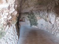 Apulien-Kloster Pulsano - Eingang in die Eremiten Höhle.JPG