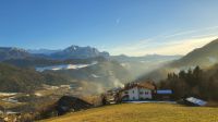 Blick ins Eisacktal und zum Schlern