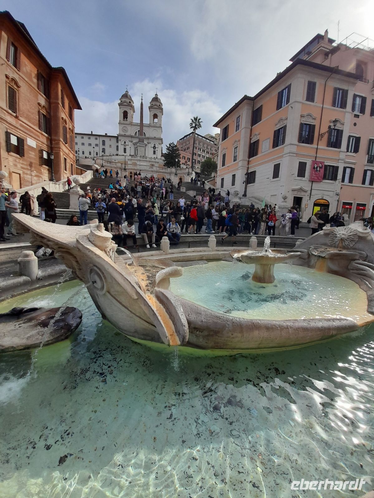 Barkasse an Spanischer Treppe