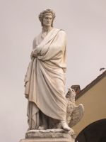 Florenz: Dante Statue vor Santa Croce