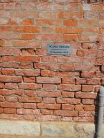 Hausmarke des Hochwassers vom 12.11.2019