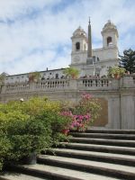 Spanische Treppe und Kirche Trinita del Monte
