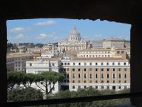 Blick von der Engelsburg Richtung Vatikan