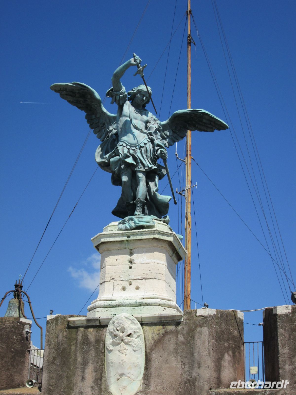 der Bronzeengel der Engelsburg