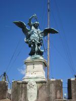 der Bronzeengel der Engelsburg