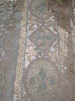 Straßenmosaik im Forum Romanum