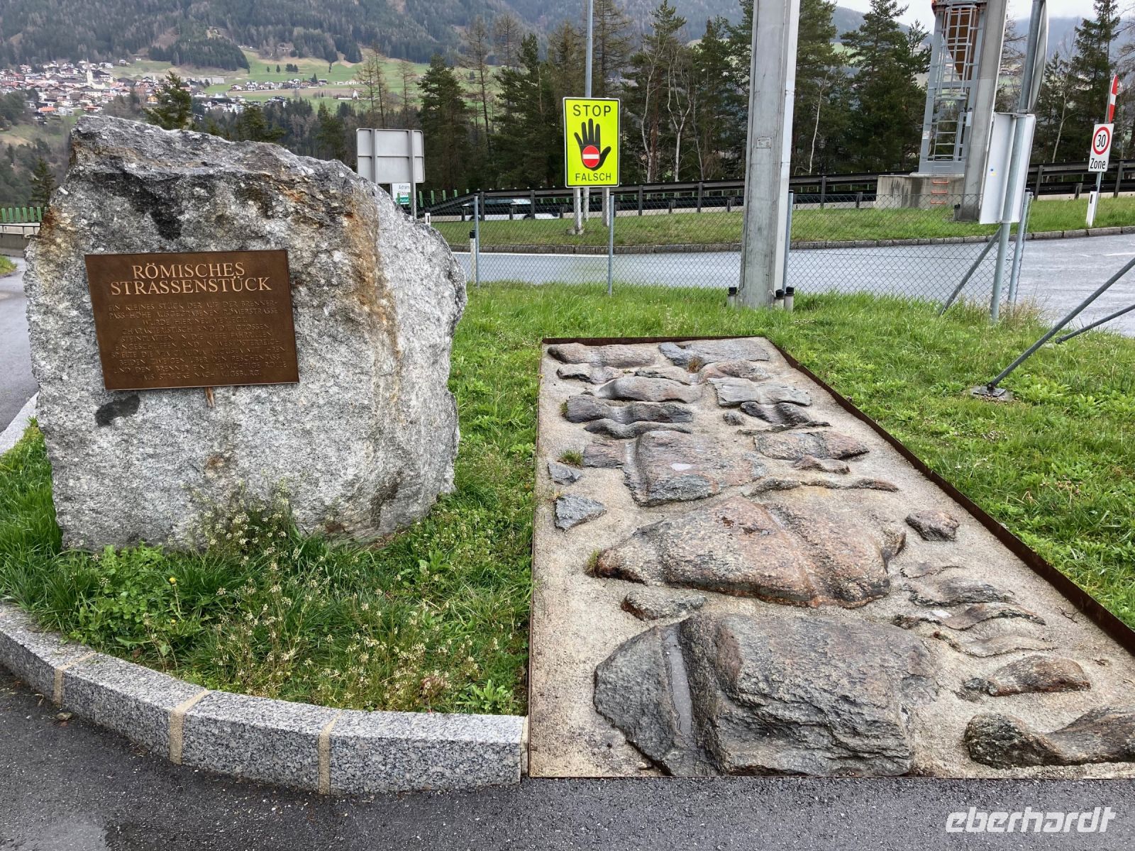 1. Reisetag – Fahrt über den Brenner nach Freienfeld – Römisches Straßenstück an der Europabrücke