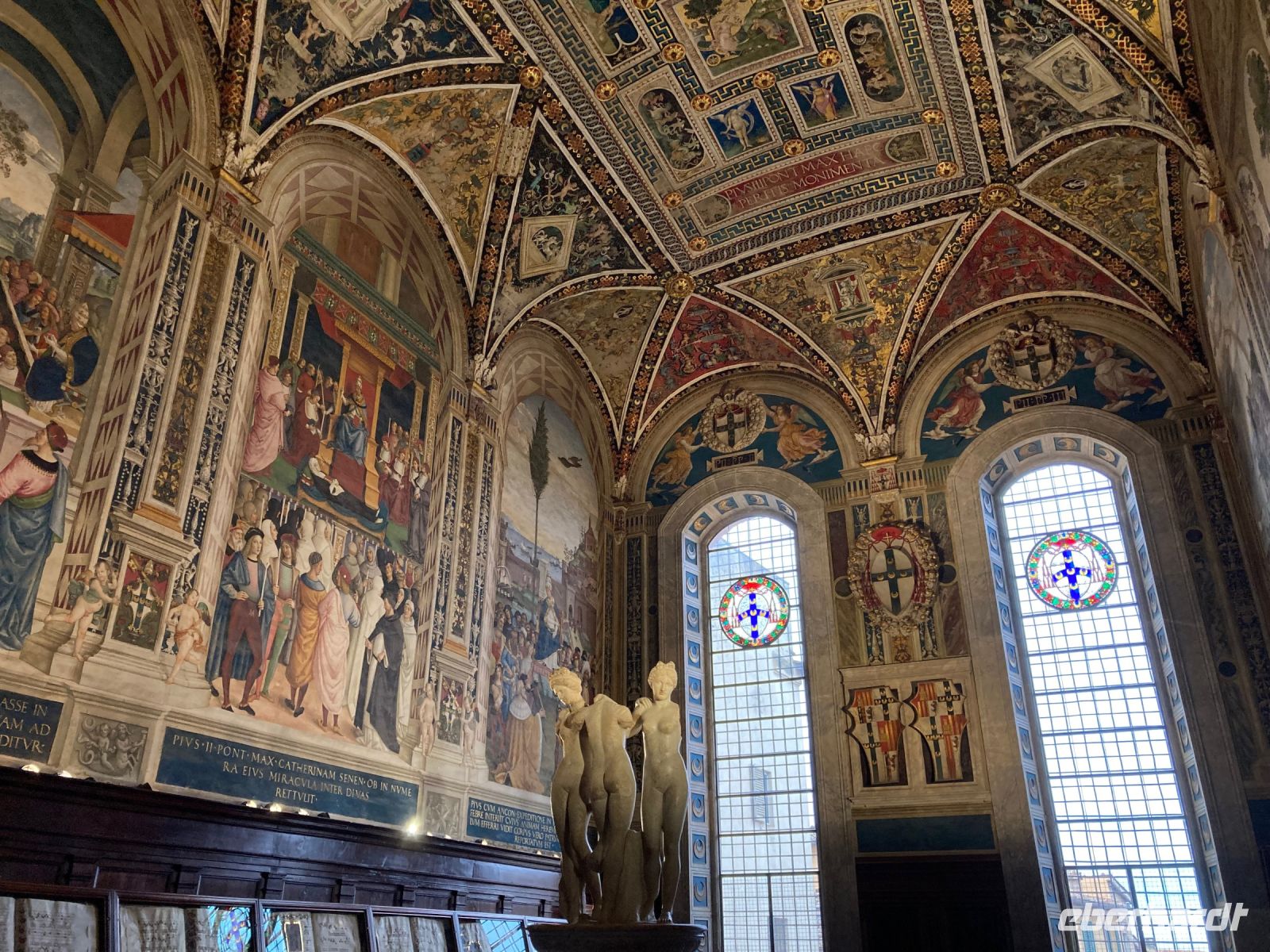 4. Reisetag – Stadtführung durch Siena – Libreria Piccolomini im Dom