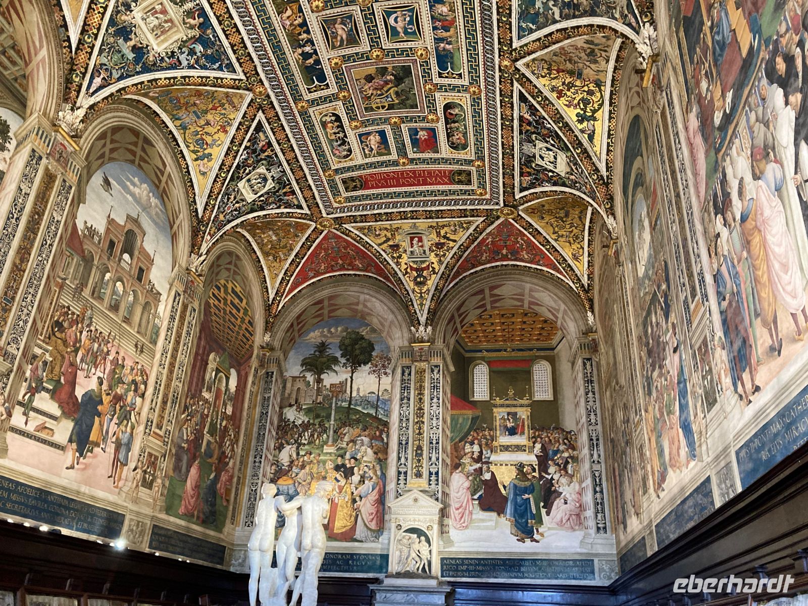 4. Reisetag – Stadtführung durch Siena – Libreria Piccolomini im Dom