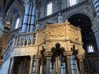 4. Reisetag – Stadtführung durch Siena – Kanzel von Nicola Pisano im Dom
