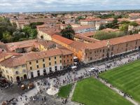 5. Reisetag – Besuch von Pisa – Blick vom Schiefen Turm auf die Altstadt