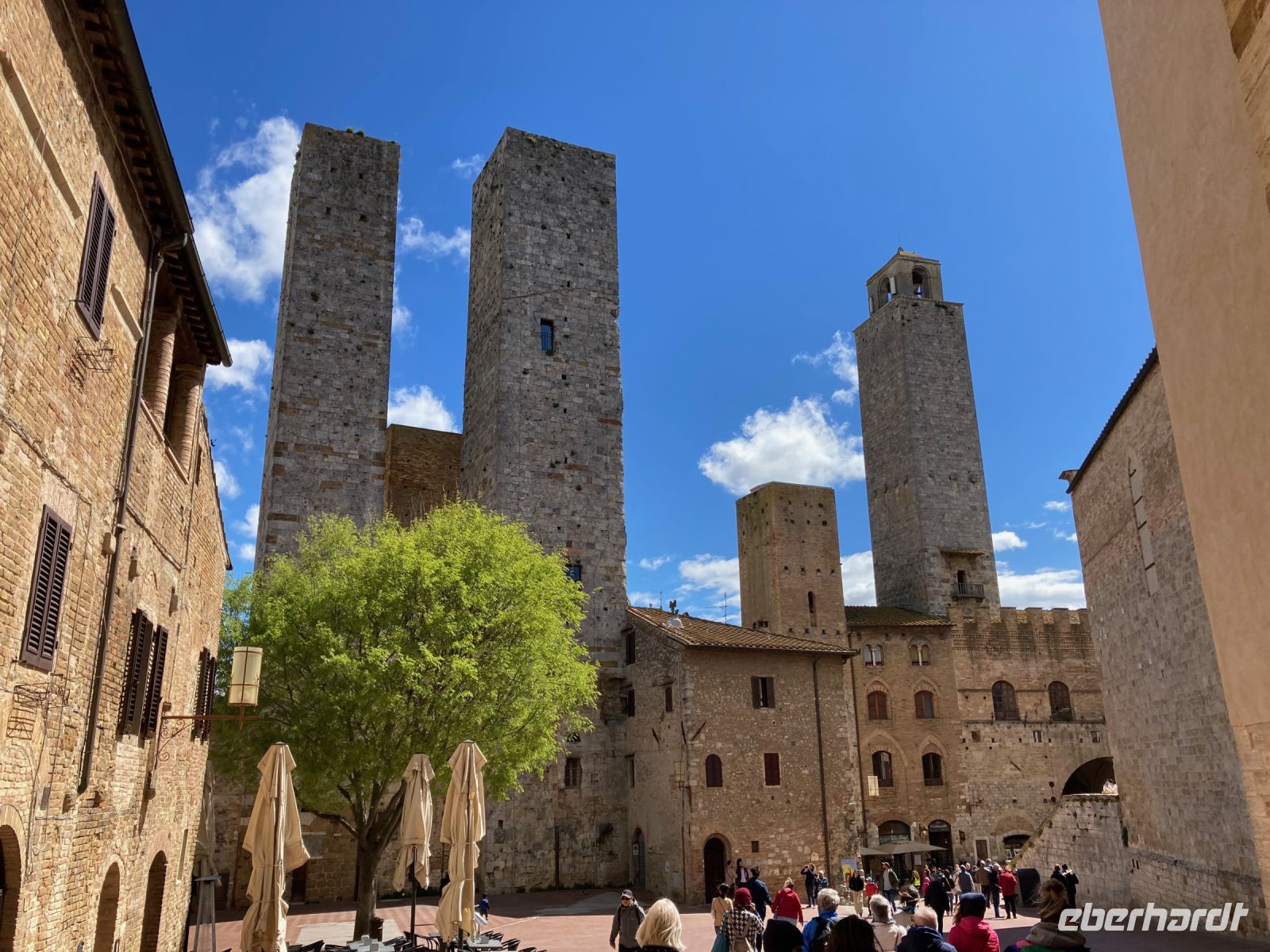 6. Reisetag – Stadtführung in San Gimignano – Piazza delle Erbe