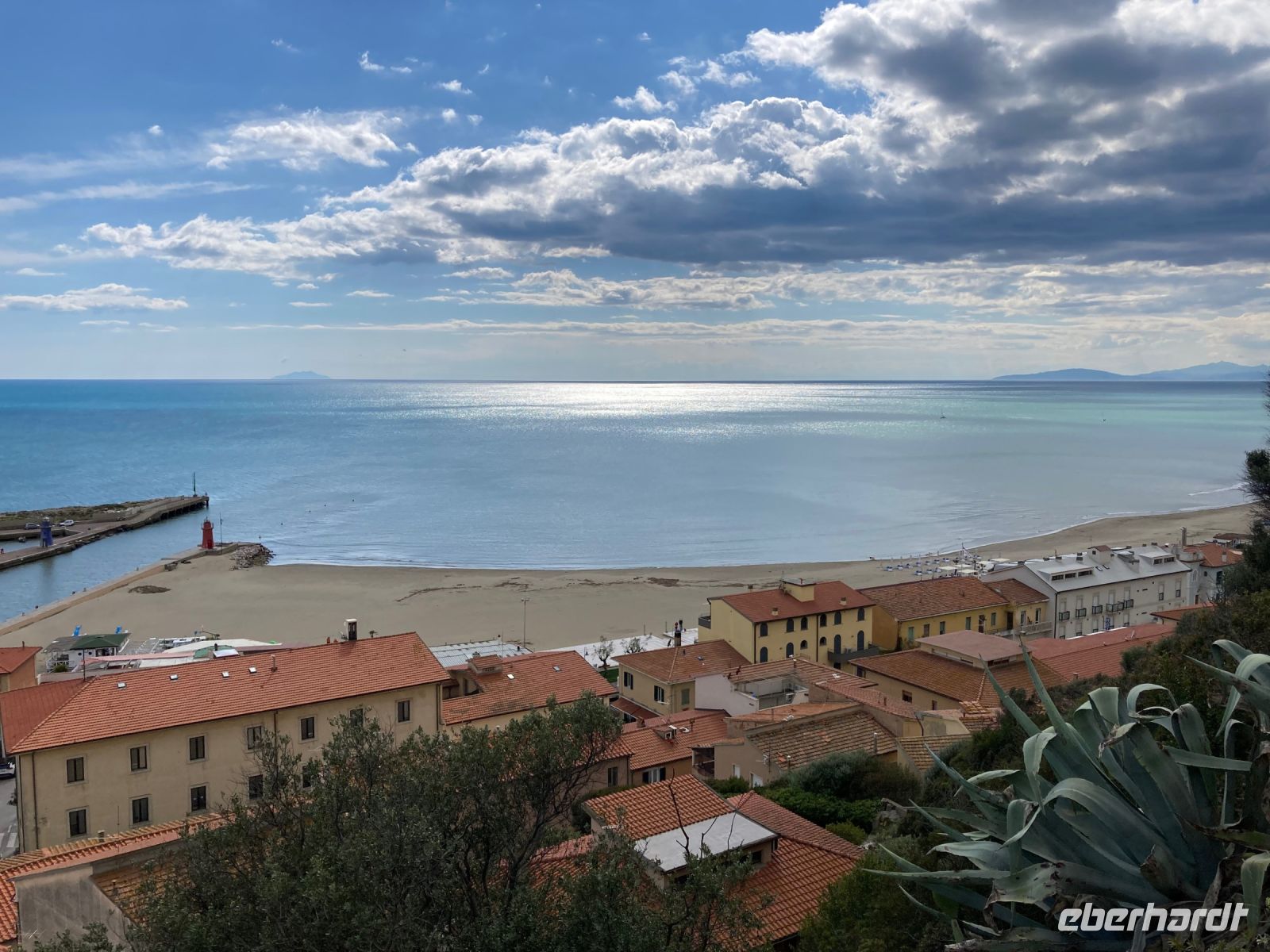 7. Reisetag – Spaziergang durch die Altstadt von Castiglione della Pescaia – Blick zum Meer und Hafen
