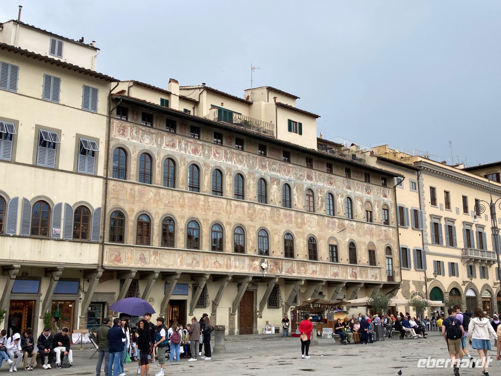 9. Reisetag – Stadtführung in Florenz am Abend – Piazza di Santa Croce