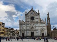 9. Reisetag – Stadtführung in Florenz am Abend – Piazza di Santa Croce