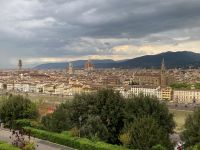 10. Reisetag – Uffizien und Freizeit in Florenz – Ausblick auf Florenz vom Piazzale Michelangelo