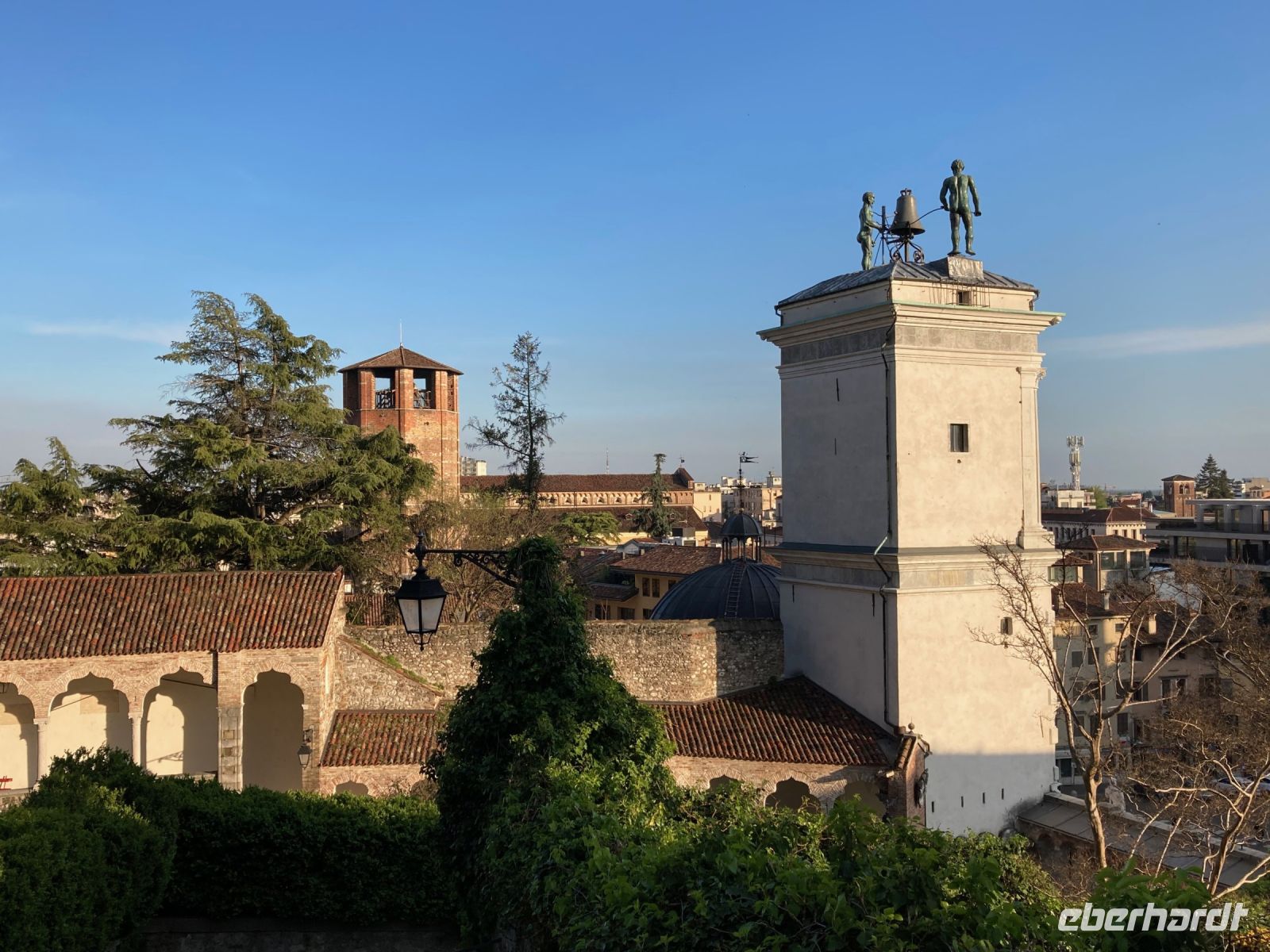 11. Reisetag – Stadtführung in Udine – Ausblick vom Schlossberg in Richtung Domplatz