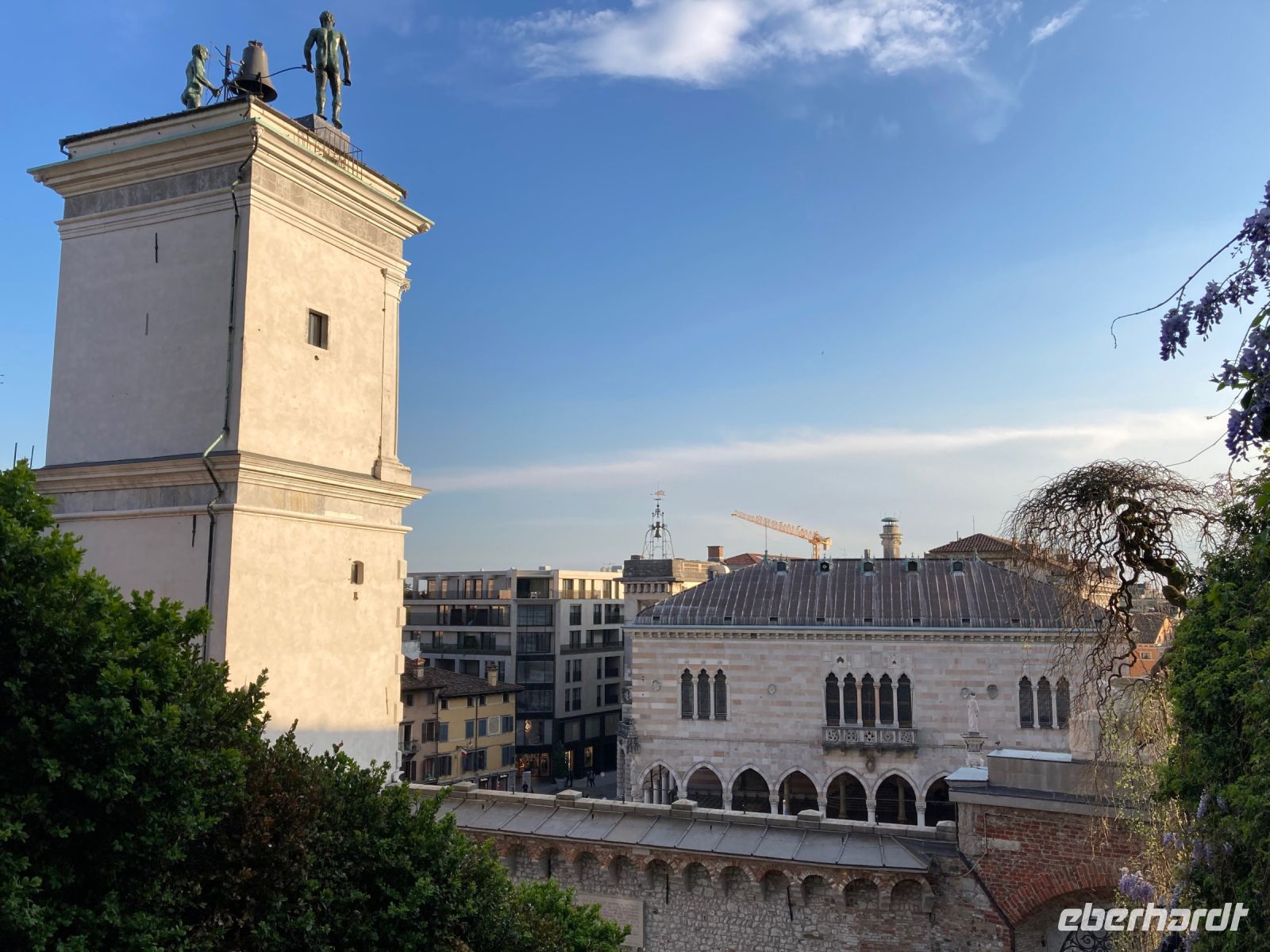 11. Reisetag – Stadtführung in Udine – Ausblick vom Schlossberg auf die Piazza della Libertà