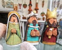 Die drei heiligen Könige als Tonfiguren in Peschici