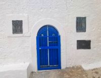 Blau und Weiß sieht man in Peschici häufig