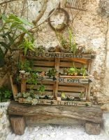 Was man doch aus einer Europalette für ein dekoratives 