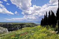 Blick vom Kloster Pulsano aufs Meer
