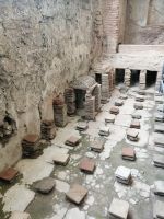 Fußbodenheizung im Badehaus von Pompej, Frauenabteil