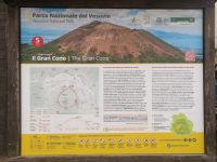 Informationstafel am Vesuv