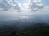 Blick von Vesuv Richtung Neapel